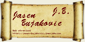 Jasen Bujaković vizit kartica